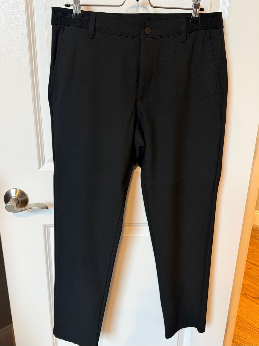 Men's Black Slim Dress Pants - Classic Workwear